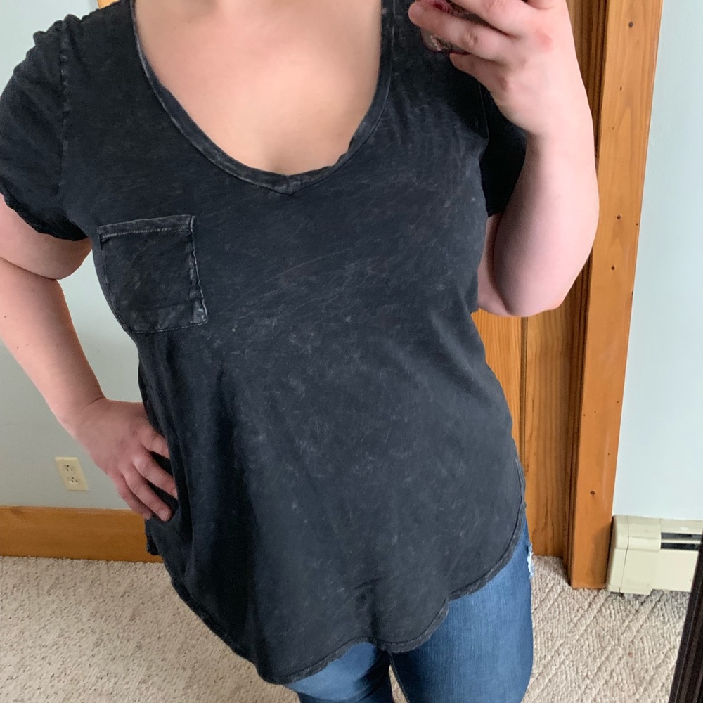 Torrid Black Acid Wash Premium T size 2